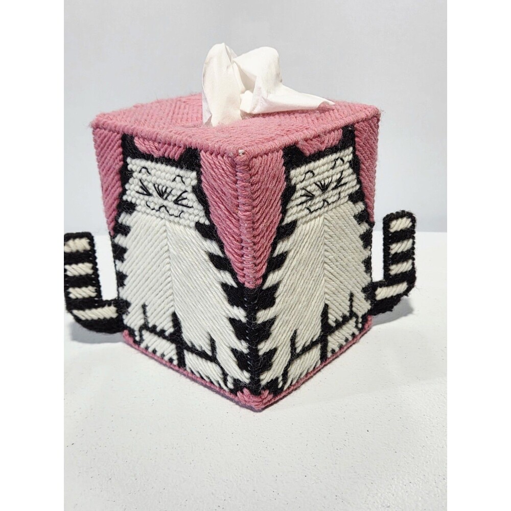 Cat Tissue Box Cover 6" X 4.5"